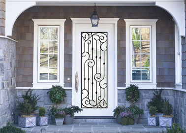 Αντισηπτικές πόρτες επεξεργασμένου σιδήρου συνήθειας με τη χειροτεχνία έμπνευσης γυαλιού